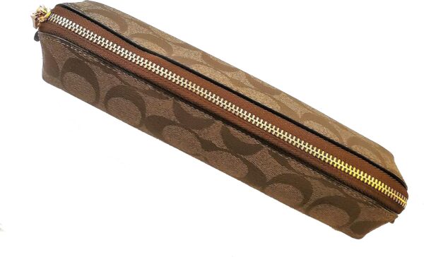 Astucci Coach Signature tela rivestita chiusura zip donna-1