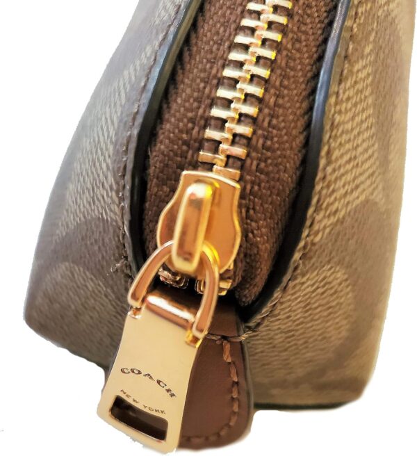 Astucci Coach Signature tela rivestita chiusura zip donna-2