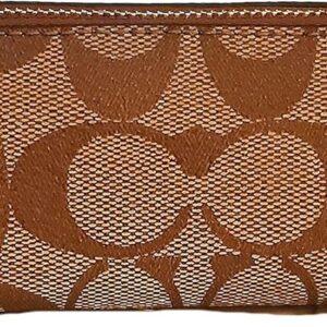 Astucci Coach Signature tela rivestita chiusura zip donna-0