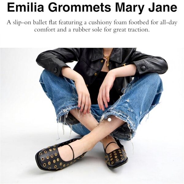 Coach Ballerine Emilia Mary Jane Donna Nero Pelle Liscia