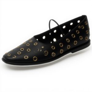 Coach Ballerine Emilia Mary Jane Donna Nero Pelle Liscia