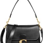 Coach Borsa a tracolla pelle vitello nero donna C4821-0