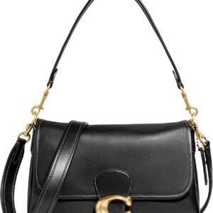 Coach Borsa a tracolla pelle vitello nero donna C4821-0