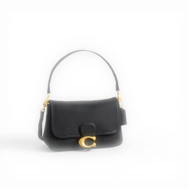Coach Borsa a tracolla pelle vitello nero donna C4821