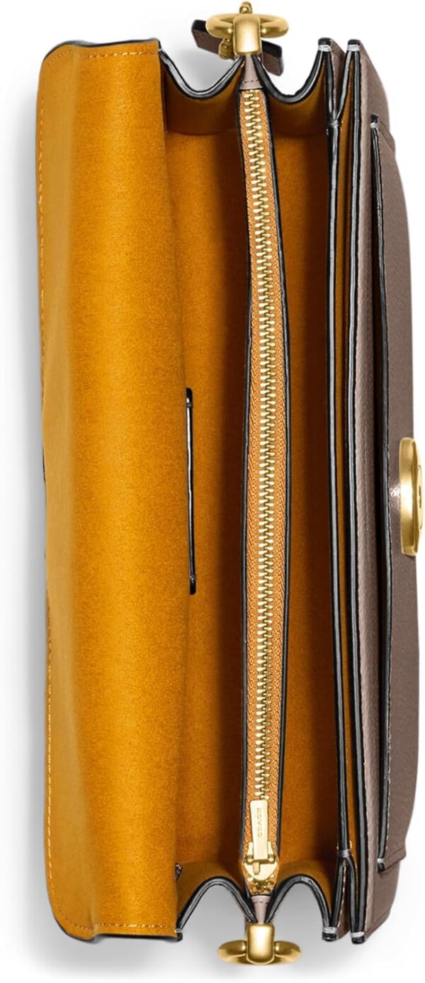 Coach Borsa a tracolla pelle martellata lucida 26 Refresh-3