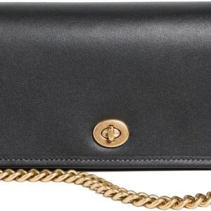 Coach Borsa Dinky Nero Pelle Conciata Tracolla Donna-0