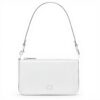 Borsa Coach pelle Cross Grain Chalk pochette donna