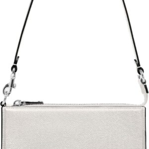 Borsa Coach pelle Cross Grain Chalk pochette donna-0