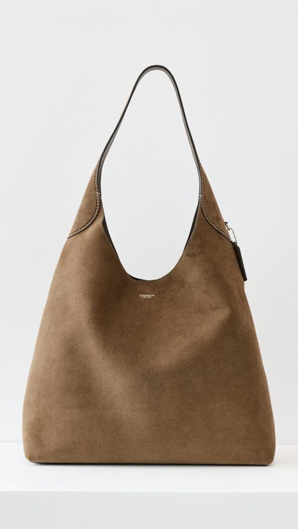 Borsa a spalla COACH Brooklyn pelle scamosciata donna-1