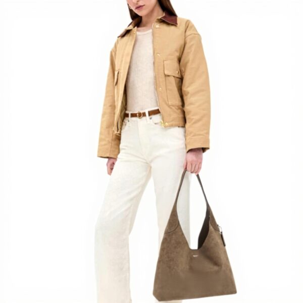 Borsa a spalla COACH Brooklyn pelle scamosciata donna