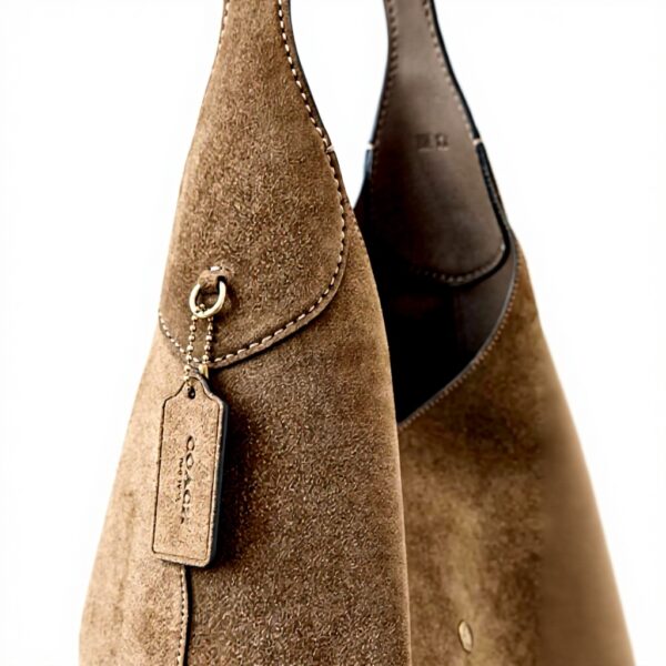 Borsa a spalla COACH Brooklyn pelle scamosciata donna