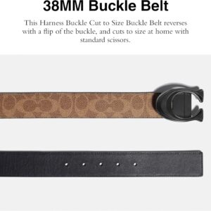 Cintura Coach reversibile uomo marrone nero 115 cm-1