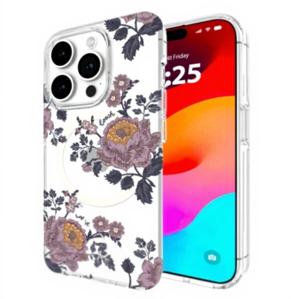 Custodia iPhone 15 Pro Coach MagSafe Moody Floral Protezione