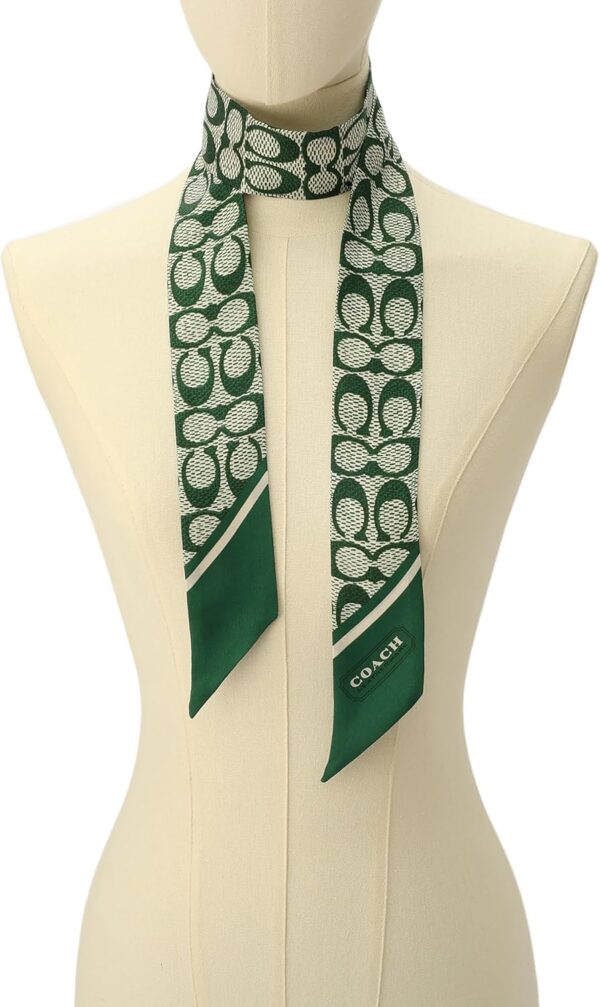 Sciarpe Donna COACH seta skinny motivo C versatile-5