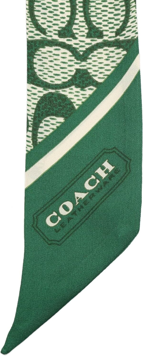 Sciarpe Donna COACH seta skinny motivo C versatile-3