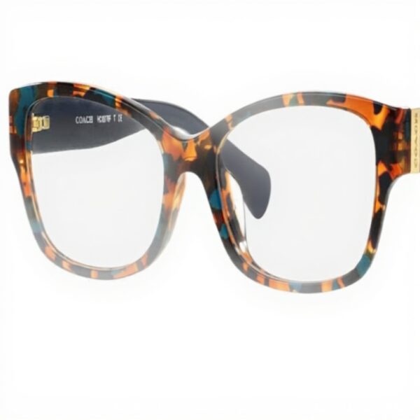 Occhiali Coach femminili Teal Confetti montatura