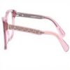 Montature per occhiali Coach donna trasparenti mauve 52mm