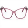 Montature per occhiali Coach donna trasparenti mauve 52mm