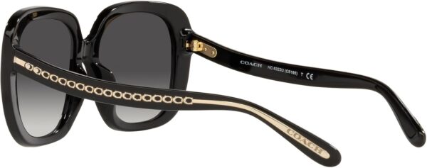 Occhiali da sole Coach HC8323U neri lenti sfumate donna-4