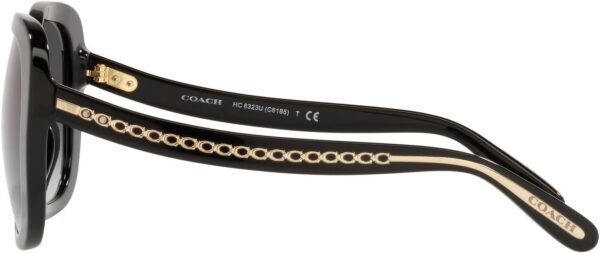 Occhiali da sole Coach HC8323U neri lenti sfumate donna-3