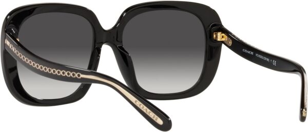 Occhiali da sole Coach HC8323U neri lenti sfumate donna-5