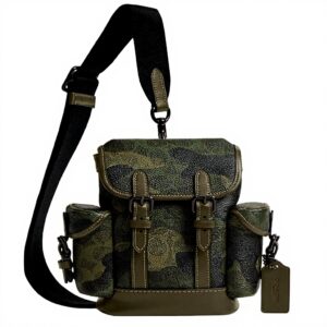 Zaino COACH Hitch 33 cm mimetica pelle vitello uomo