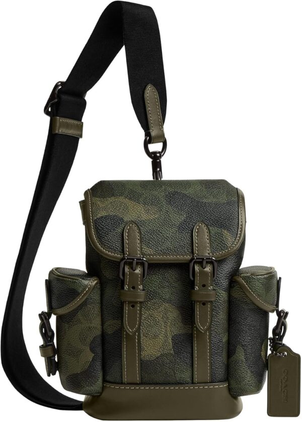 Zaino COACH Hitch 33 cm mimetica pelle vitello uomo-0