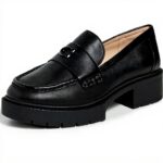 COACH Leah Loafer Donna Nero Pelle Liscia Mocassino