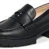 COACH Leah Loafer Donna Nero Pelle Liscia Mocassino-0