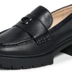 COACH Leah Loafer Donna Nero Pelle Liscia Mocassino-0