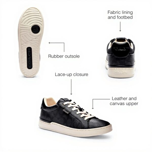 Scarpe sportive Coach Lowline Donna pelle tela comfort