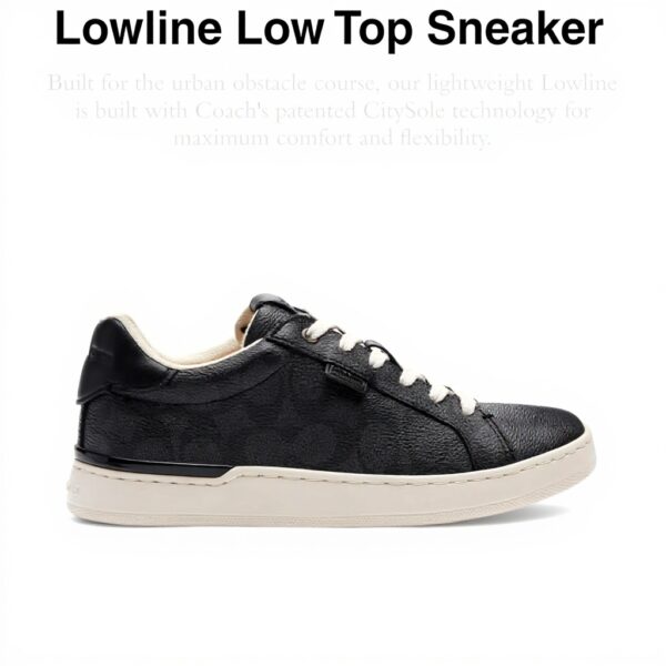 Scarpe sportive Coach Lowline Donna pelle tela comfort