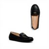 Mocassini Coach Marley Leather Driver Donna Nero Pelle