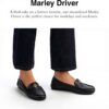 Mocassini Coach Marley Leather Driver Donna Nero Pelle