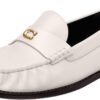 Mocassini Coach Jolene Donna Gesso Scarpe Basse Pelle-0