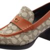 Coach Mocassino donna Natalie Signature Jacquard Cacao Ambra-0