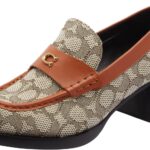 Coach Mocassino donna Natalie Signature Jacquard Cacao Ambra-0