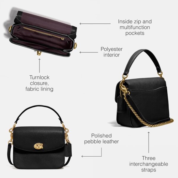 Coach Borsa Pelle Donna Tracolla Intercambiabile 88346 Black-3