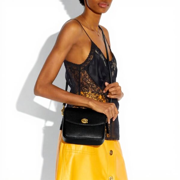 Coach Borsa Pelle Donna Tracolla Intercambiabile 88346 Black