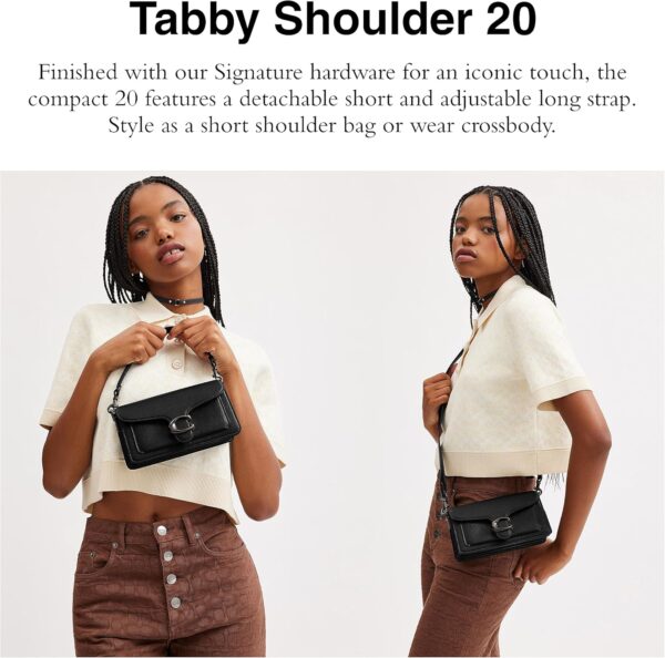 Borsa a Tracolla Coach Polished Pebble Leather Tabby 20-1