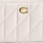 Portafoglio donna COACH pelle cerniera custodia carte-0