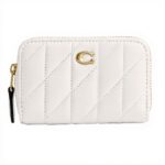 Portafoglio donna COACH pelle cerniera custodia carte