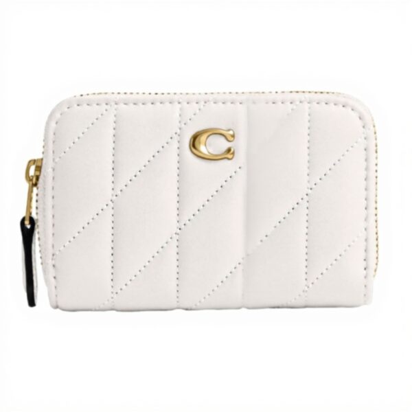 Portafoglio donna COACH pelle cerniera custodia carte