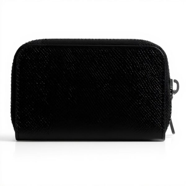 Portafoglio Coach donna pelle cerniera perimetrale nero