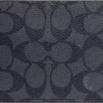 Portafoglio Coach Uomo Pelle Carbone Nero 3 in 1-0