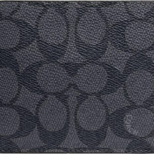 Portafoglio Coach Uomo Pelle Carbone Nero 3 in 1-0