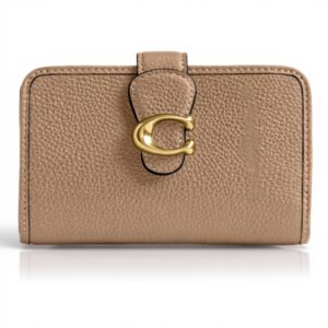 Portafoglio Coach pelle martellata lucida medio Tabby Talpa