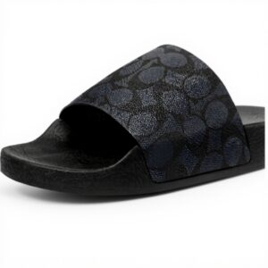 Coach Signature Coated Canvas Pool Slide Sandali Uomo