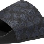 Coach Signature Coated Canvas Pool Slide Sandali Uomo-0