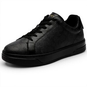 Sneaker Coach uomo tela firmata carbone nero High Line